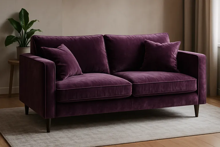 Materialen die je paarse bank tot leven brengen